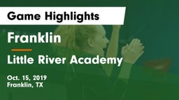Franklin  vs Little River Academy  Game Highlights - Oct. 15, 2019