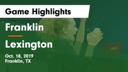 Franklin  vs Lexington Game Highlights - Oct. 18, 2019