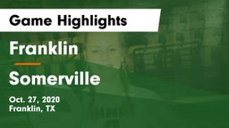 Franklin  vs Somerville  Game Highlights - Oct. 27, 2020