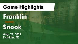 Franklin  vs Snook  Game Highlights - Aug. 26, 2021