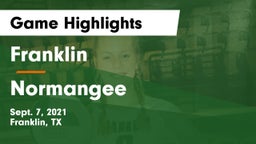 Franklin  vs Normangee  Game Highlights - Sept. 7, 2021