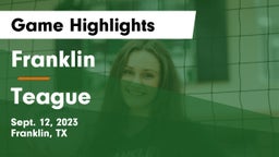 Franklin  vs Teague  Game Highlights - Sept. 12, 2023