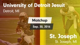 Matchup: University of vs. St. Joseph  2016