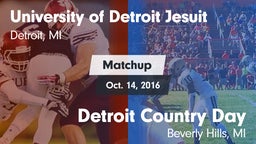 Matchup: University of vs. Detroit Country Day  2016