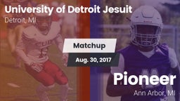 Matchup: University of vs. Pioneer  2017