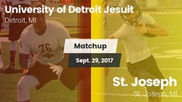 Matchup: University of vs. St. Joseph  2017