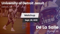 Matchup: University of vs. De La Salle  2018