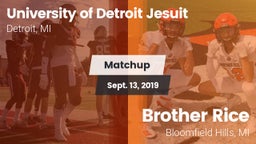 Matchup: University of vs. Brother Rice  2019