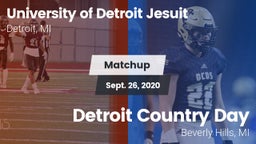 Matchup: University of vs. Detroit Country Day  2020