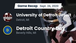 Recap: University of Detroit Jesuit  vs. Detroit Country Day  2020