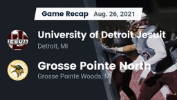 Recap: University of Detroit Jesuit  vs. Grosse Pointe North  2021