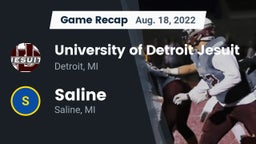 Recap: University of Detroit Jesuit  vs. Saline  2022