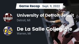 Recap: University of Detroit Jesuit  vs. De La Salle Collegiate 2022