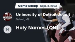 Recap: University of Detroit Jesuit  vs. Holy Names (ON) 2023