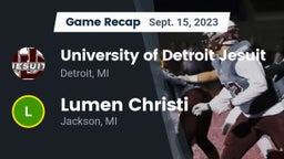 Recap: University of Detroit Jesuit  vs. Lumen Christi  2023