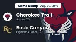 Recap: Cherokee Trail  vs. Rock Canyon  2019