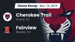 Recap: Cherokee Trail  vs. Fairview  2019