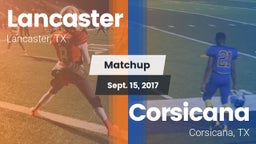 Matchup: Lancaster High vs. Corsicana  2017