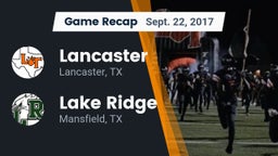 Recap: Lancaster  vs. Lake Ridge  2017