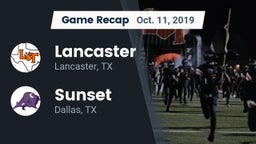 Recap: Lancaster  vs. Sunset  2019