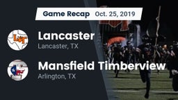 Recap: Lancaster  vs. Mansfield Timberview  2019