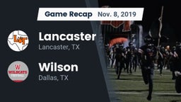 Recap: Lancaster  vs. Wilson  2019