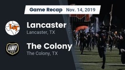 Recap: Lancaster  vs. The Colony  2019