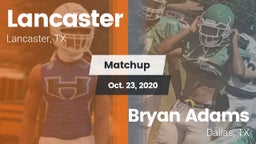 Matchup: Lancaster High vs. Bryan Adams  2020