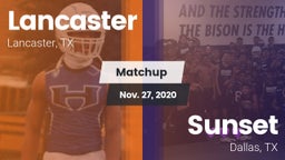 Matchup: Lancaster High vs. Sunset  2020