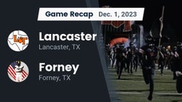 Recap: Lancaster  vs. Forney  2023