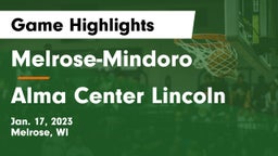 Melrose-Mindoro  vs Alma Center Lincoln Game Highlights - Jan. 17, 2023