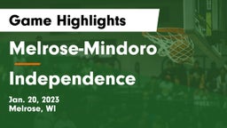 Melrose-Mindoro  vs Independence  Game Highlights - Jan. 20, 2023