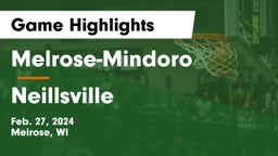 Melrose-Mindoro  vs Neillsville  Game Highlights - Feb. 27, 2024