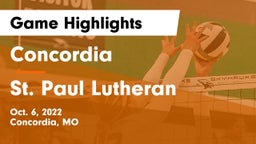Concordia  vs St. Paul Lutheran  Game Highlights - Oct. 6, 2022
