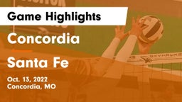 Concordia  vs Santa Fe  Game Highlights - Oct. 13, 2022