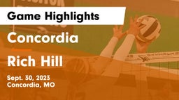 Concordia  vs Rich Hill Game Highlights - Sept. 30, 2023