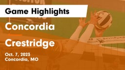 Concordia  vs Crestridge Game Highlights - Oct. 7, 2023