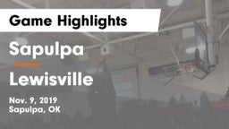 Sapulpa  vs Lewisville  Game Highlights - Nov. 9, 2019