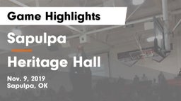 Sapulpa  vs Heritage Hall  Game Highlights - Nov. 9, 2019