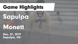 Sapulpa  vs Monett Game Highlights - Dec. 27, 2019