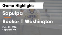 Sapulpa  vs Booker T Washington  Game Highlights - Feb. 21, 2020