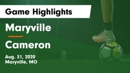 Maryville  vs Cameron  Game Highlights - Aug. 31, 2020