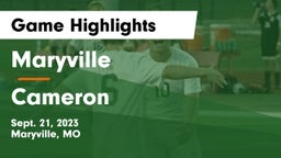 Maryville  vs Cameron  Game Highlights - Sept. 21, 2023