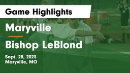 Maryville  vs Bishop LeBlond  Game Highlights - Sept. 28, 2023