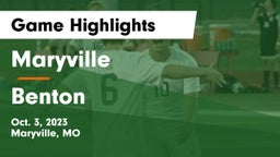 Maryville  vs Benton  Game Highlights - Oct. 3, 2023