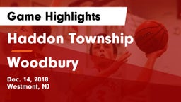 Haddon Township  vs Woodbury  Game Highlights - Dec. 14, 2018