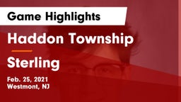 Haddon Township  vs Sterling  Game Highlights - Feb. 25, 2021