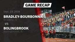 Recap: Bradley-Bourbonnais  vs. Bolingbrook  2016