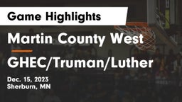 Martin County West  vs GHEC/Truman/Luther Game Highlights - Dec. 15, 2023