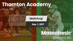 Matchup: Thornton Academy vs. Massabesic  2017